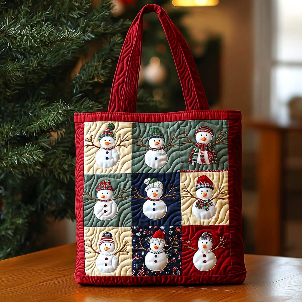 Bolso Tote Acolchado Amigos de Nieve