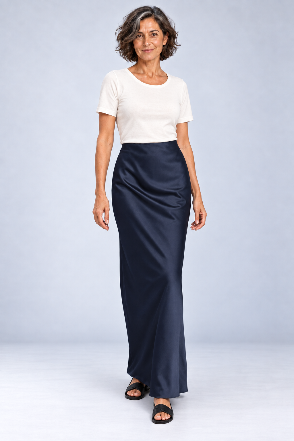 Avril - Satin Utility Maxi Skirt