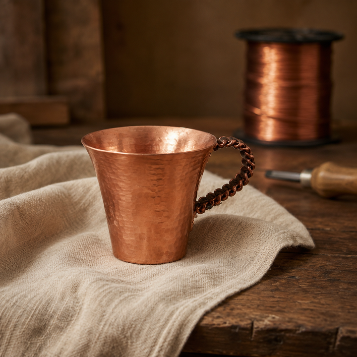 Hand-Forged Copper Coffee Mug
