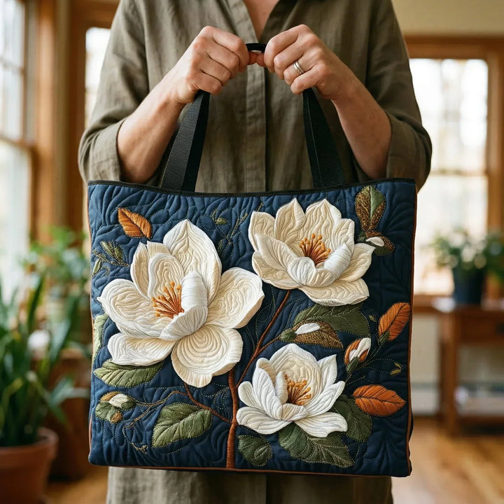 Bolsa Tote Acolchada - Magnolia Delicada