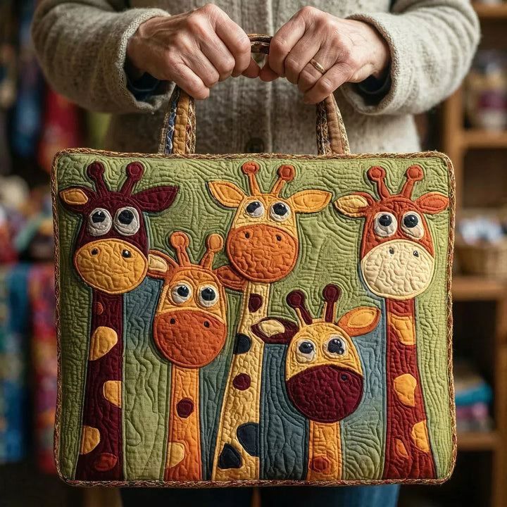 Quilted Giraffe Shoulder Bag