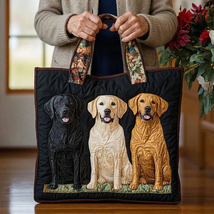 Bolsa Tote Acolchada - Tres Labradores