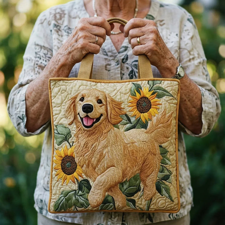Bolsa Tote Acolchada - Golden Retriever