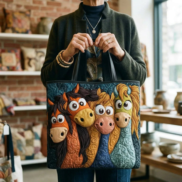 Bolsa Tote Acolchada - Ponis Juguetones