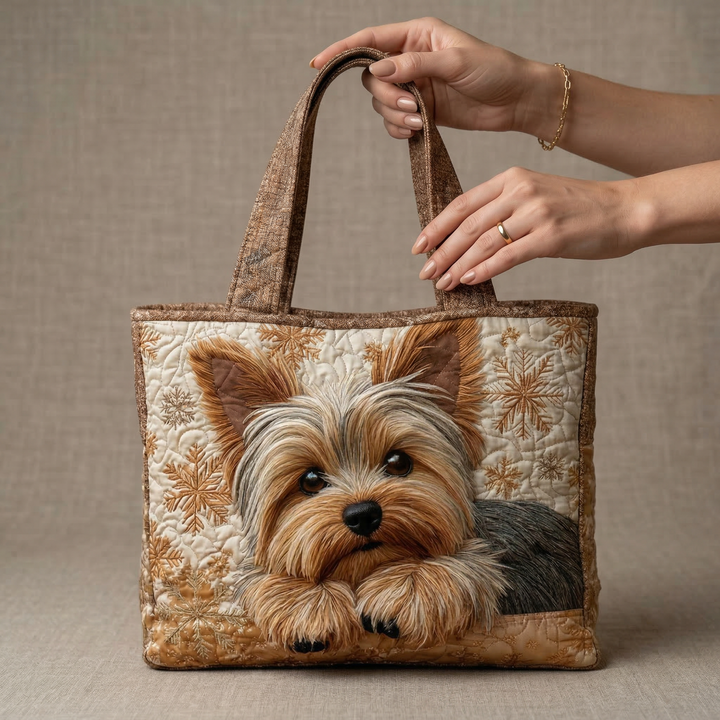 Bolso Tote Acolchado - Adorable Yorkshire