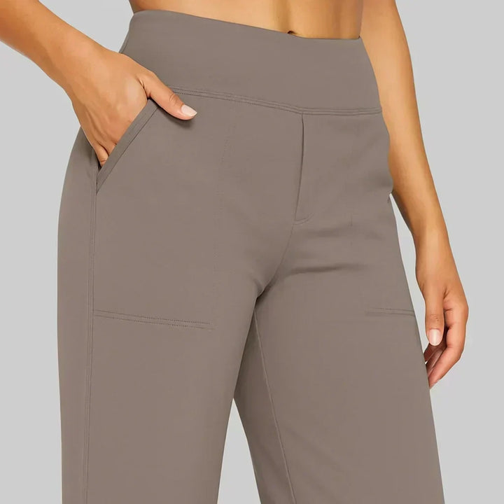 Camryn - Stretch Knit Wide-Leg Pants