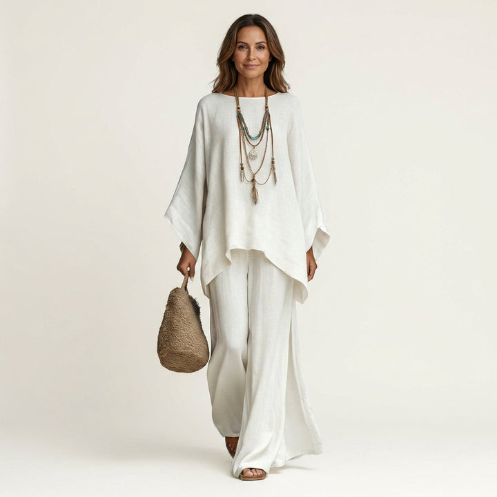 Anastasie - Boho Linen Two-Piece Set