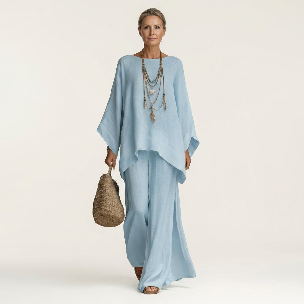 Anastasie - Boho Linen Two-Piece Set