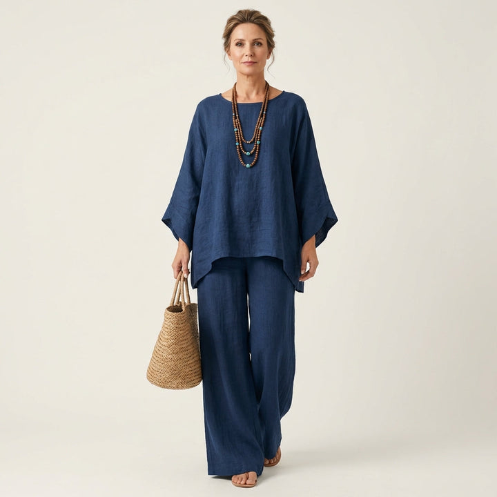 Anastasie - Boho Linen Two-Piece Set