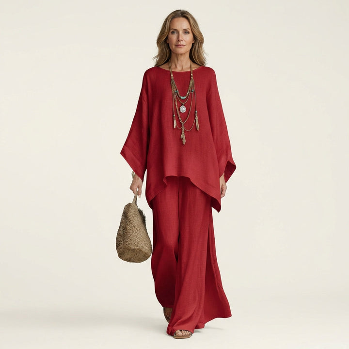 Anastasie - Boho Linen Two-Piece Set