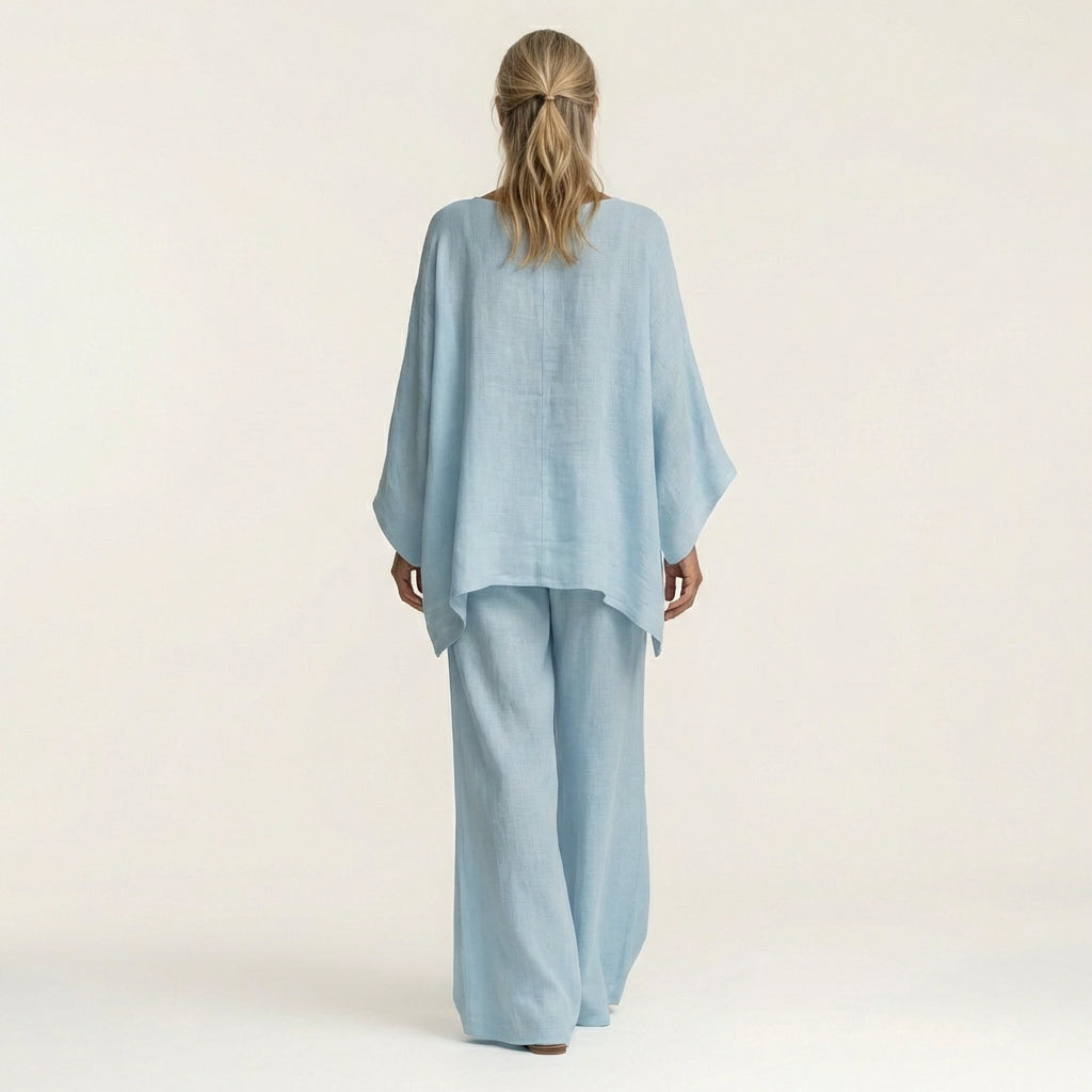 Anastasie - Boho Linen Two-Piece Set