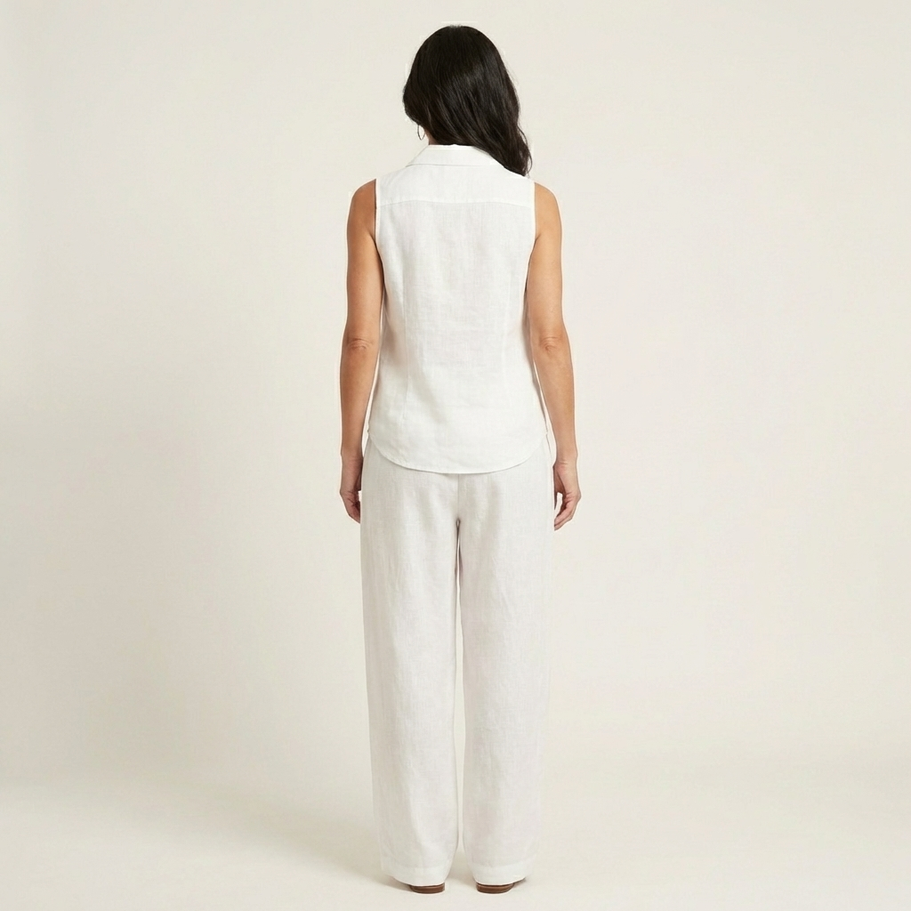 Rochelle - Wrap Top and Wide-Leg Pants Set