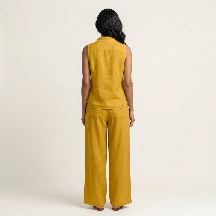 Rochelle - Wrap Top and Wide-Leg Pants Set