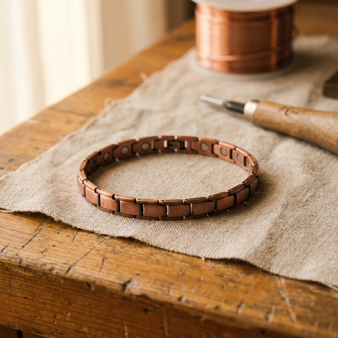 Cotton Copper Anklet