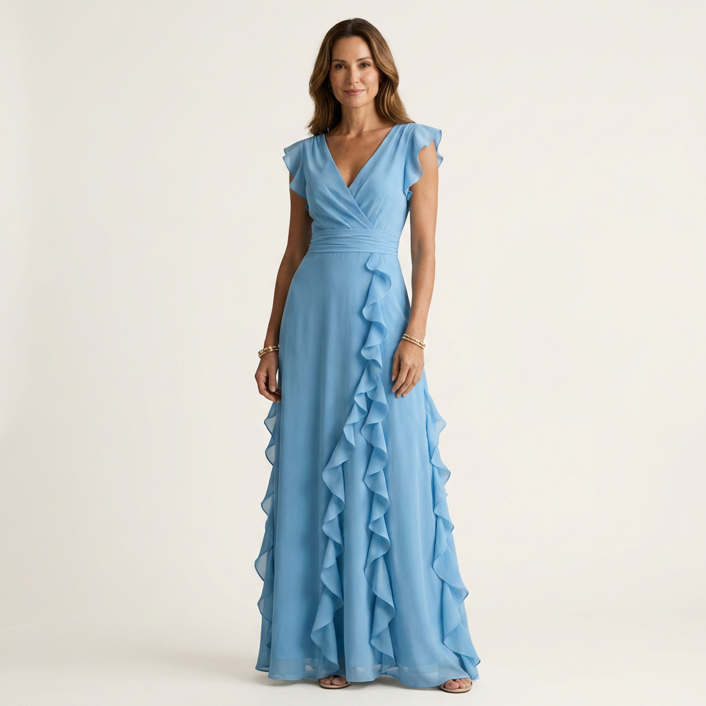 Rafaela - Long Cascade Fringe Dress