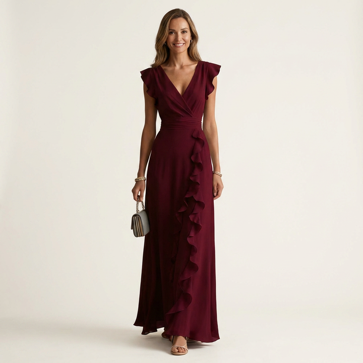 Rafaela - Long Cascade Fringe Dress