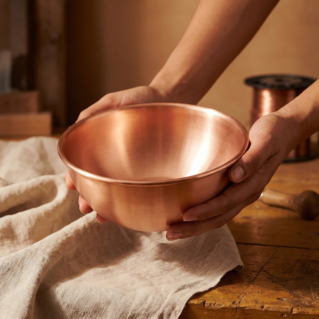 Hand-Forged Copper Bowl