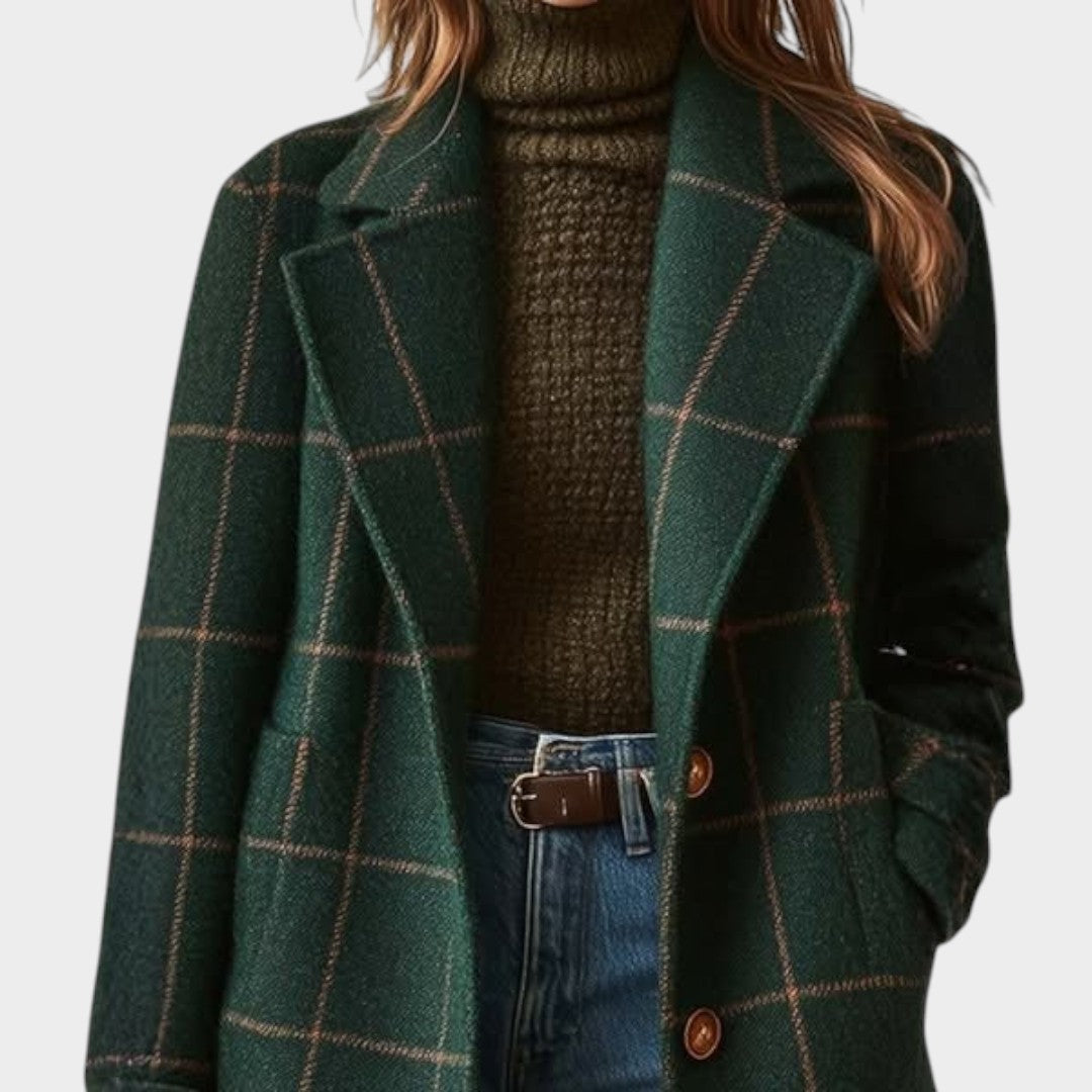 Bobbie - Classic Plaid Winter Coat