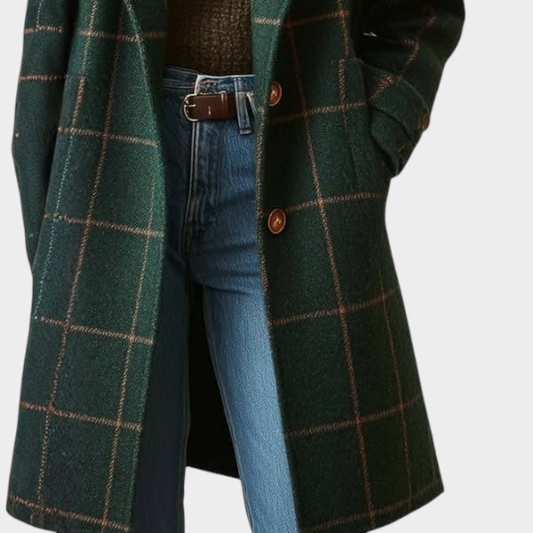 Bobbie - Classic Plaid Winter Coat