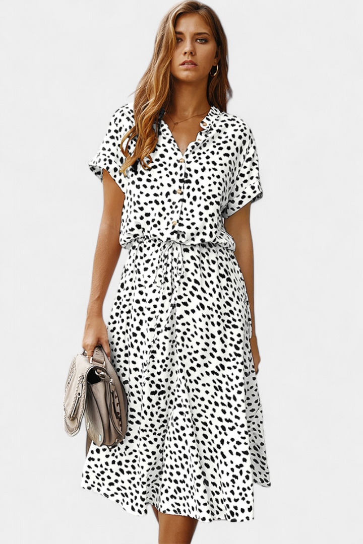 Armina - Polka Dot Midi Dress