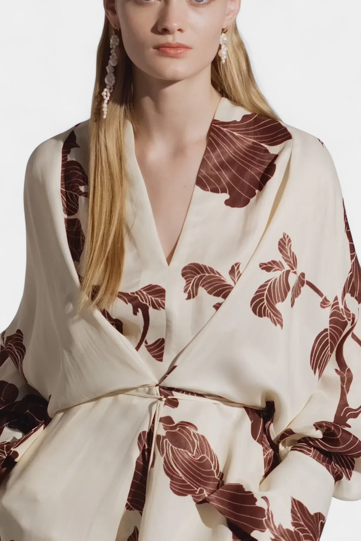 Amelita - Origami Print Kimono Dress
