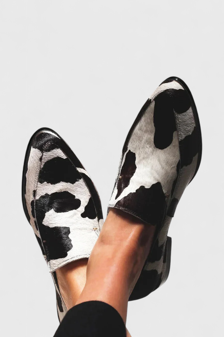 Tina - Painted Leather Ballet Flats