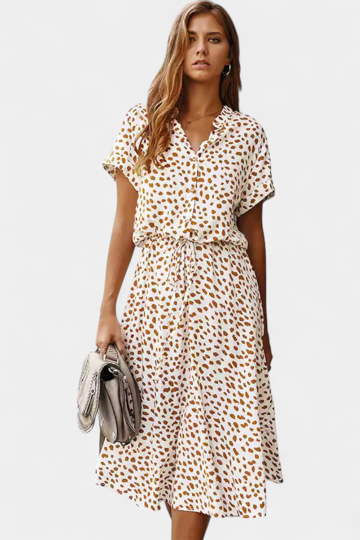 Armina - Polka Dot Midi Dress