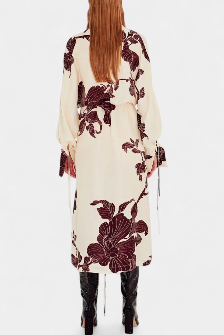 Amelita - Origami Print Kimono Dress