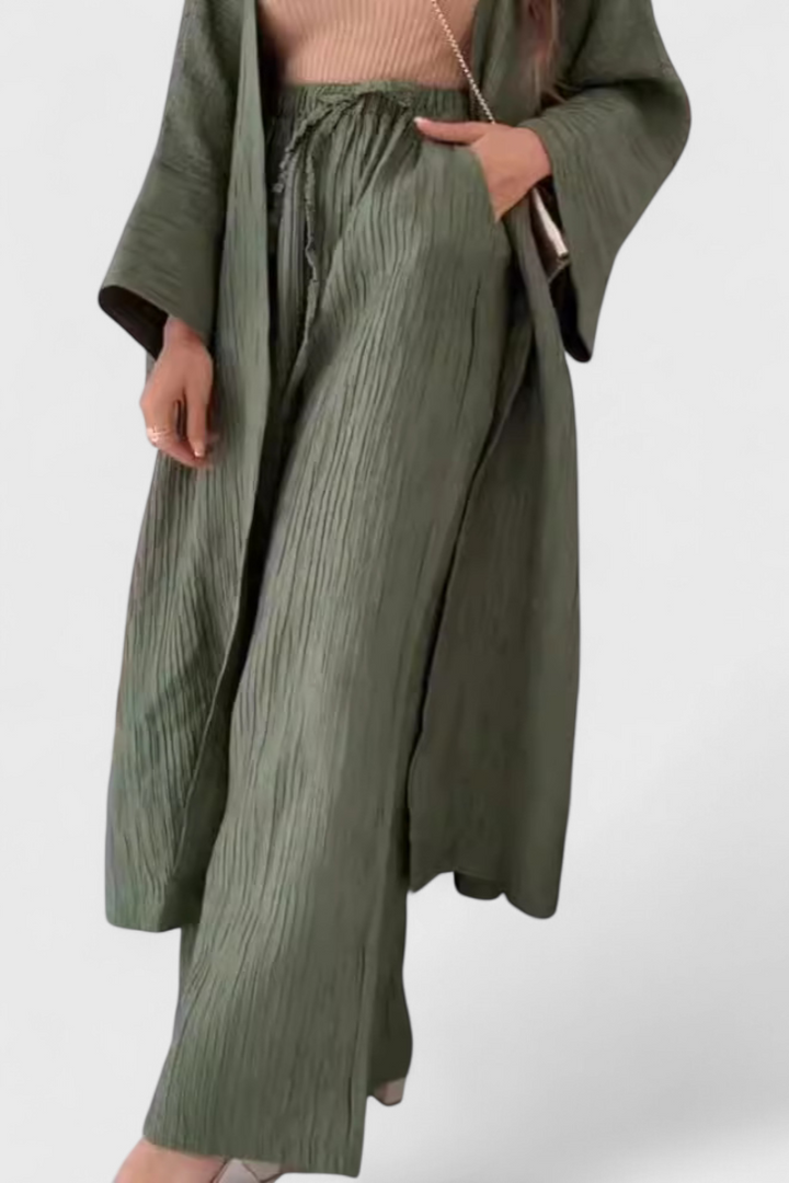 Elisabeth - Relaxed Two-Piece Kimono Set