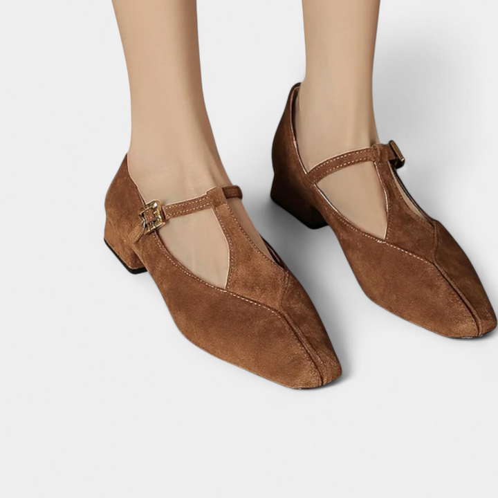 Millie - Low Heels with Buckle Strap