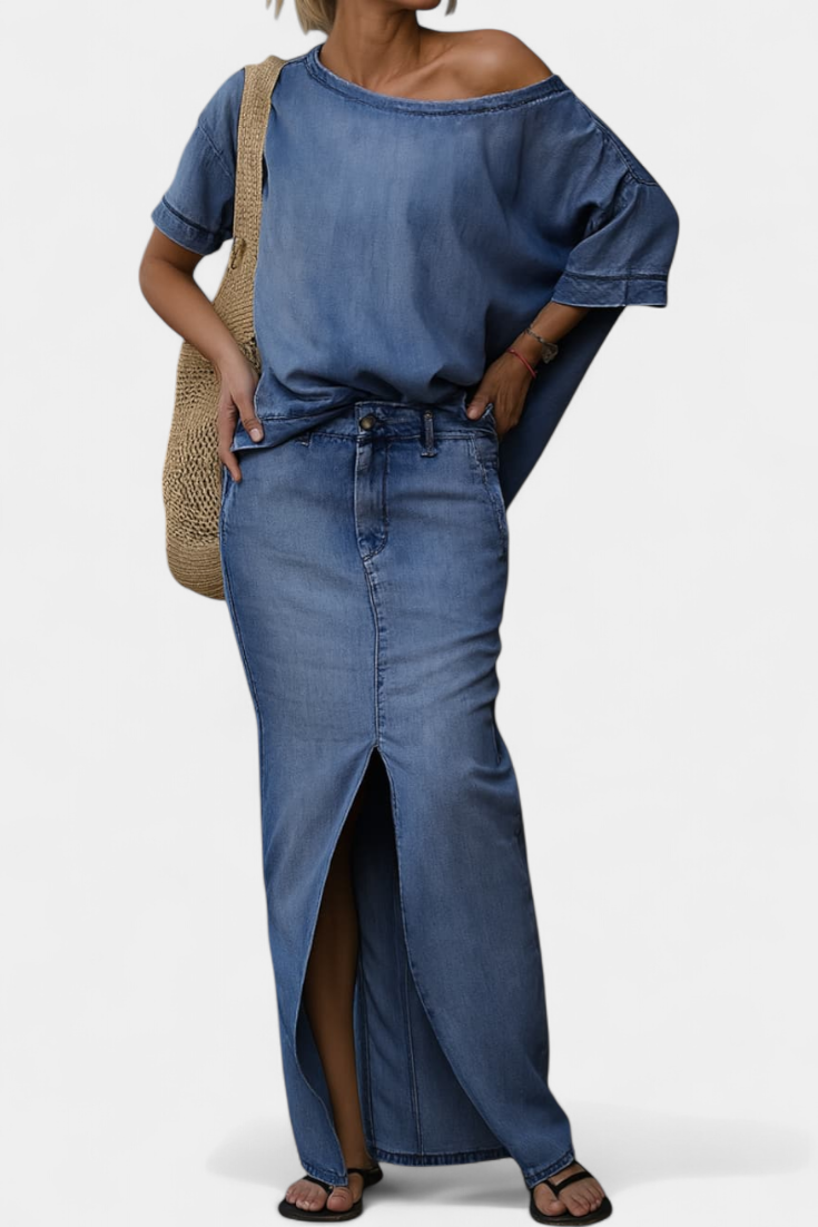 Richelle - Denim Matching Set