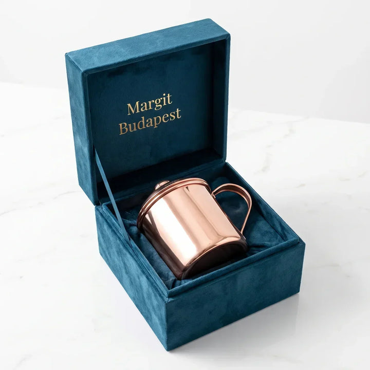 Handcrafted Copper Lidded Mug