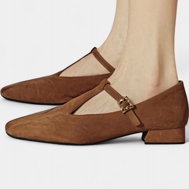Millie - Low Heels with Buckle Strap