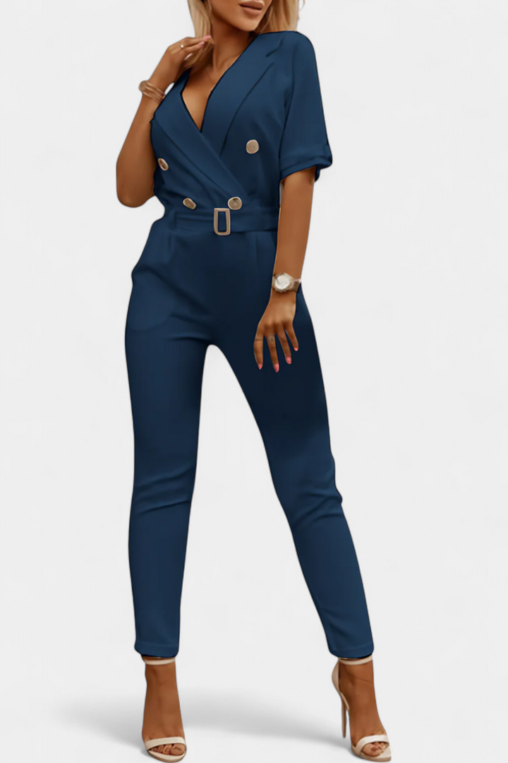 Emmalyn - Effortless V-Neck Jumpsuit