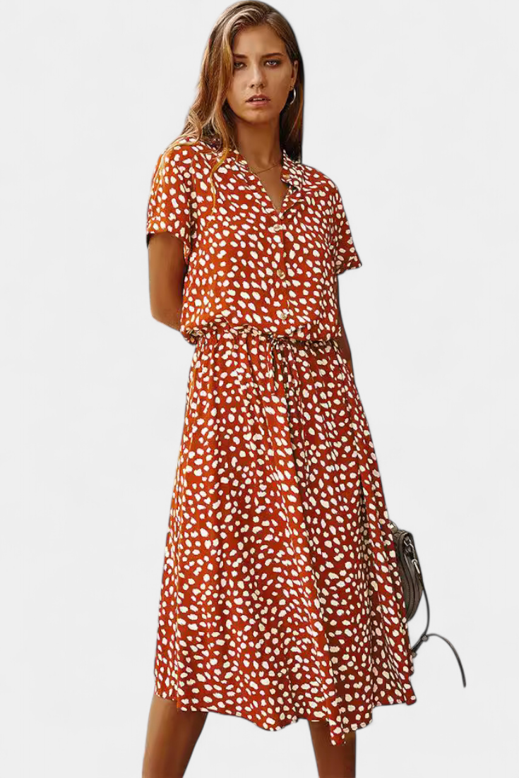 Armina - Polka Dot Midi Dress