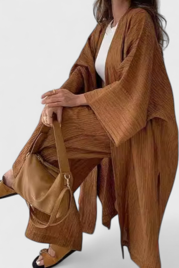 Emmy - Relaxed Two-Piece Kimono Set