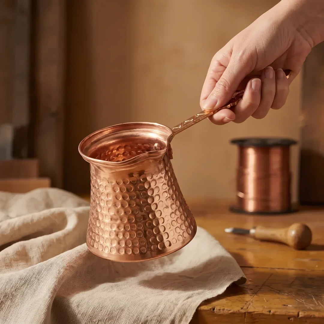 Hand-Forged Copper Coffee Pot