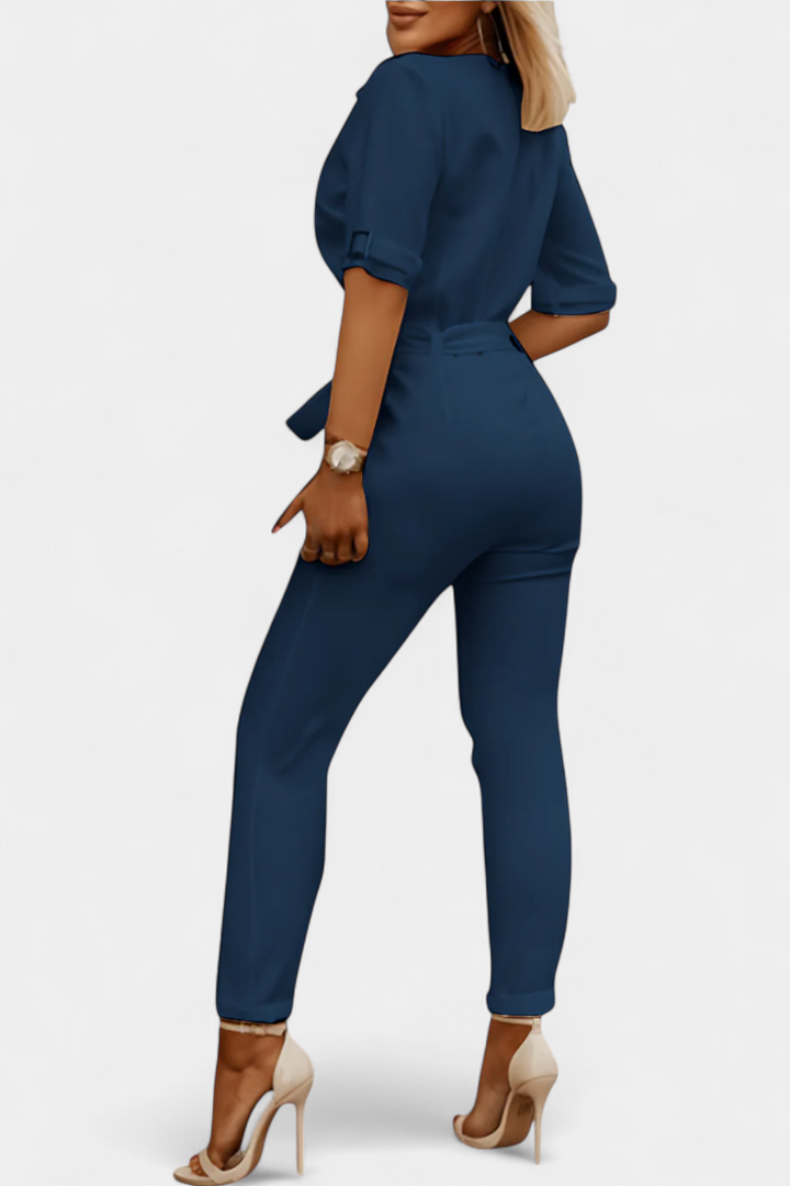 Emmalyn - Effortless V-Neck Jumpsuit