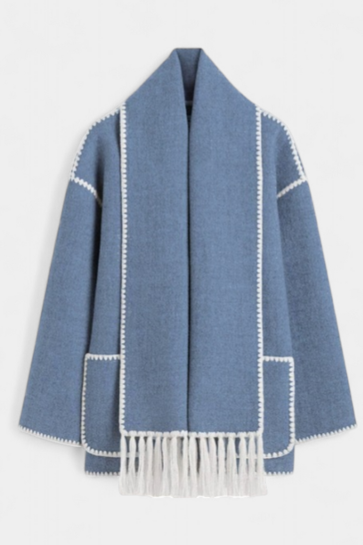 Vivi - Relaxed Jacket with Tassel Scarf