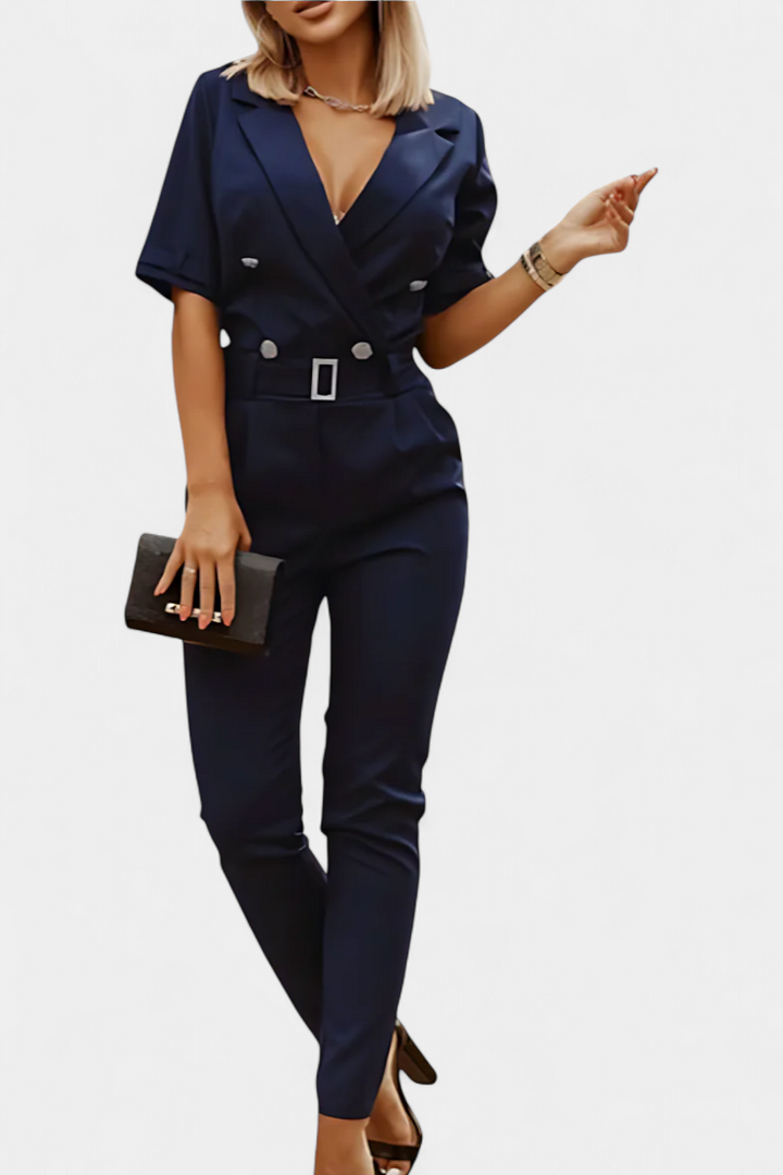 Emmalyn - Effortless V-Neck Jumpsuit