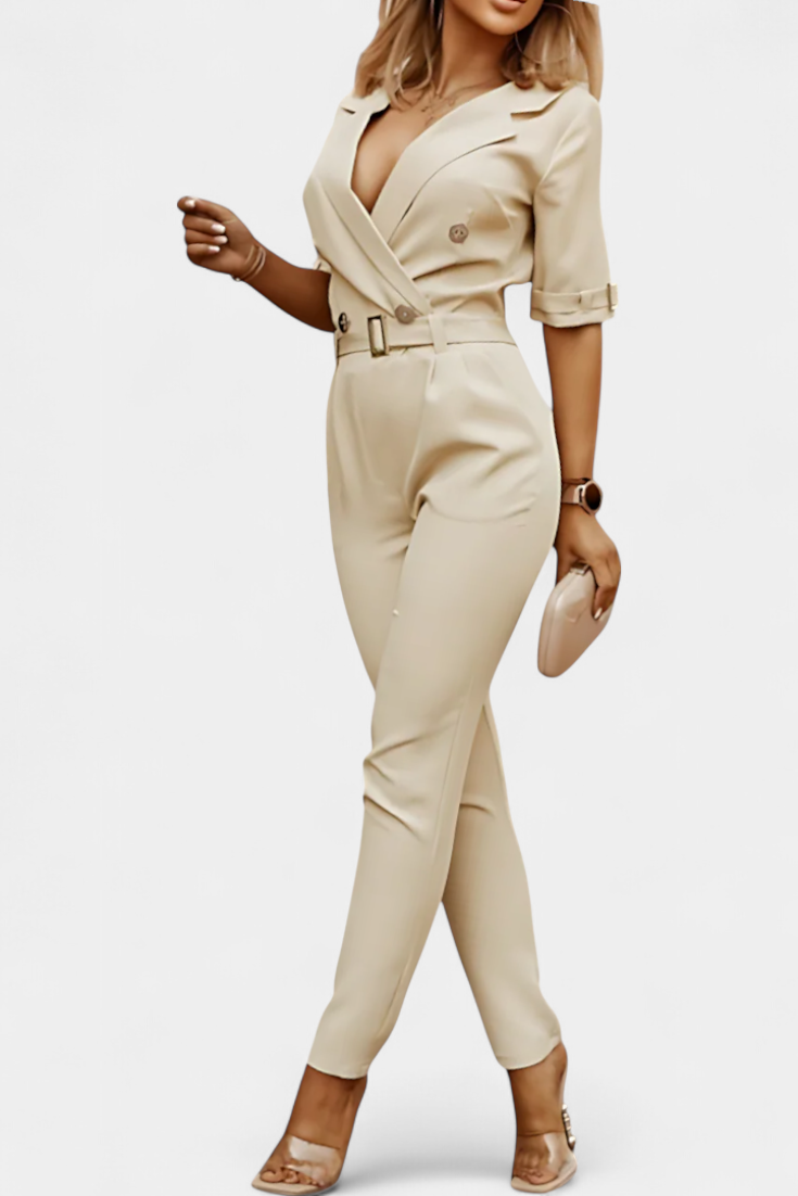 Emmalyn - Effortless V-Neck Jumpsuit