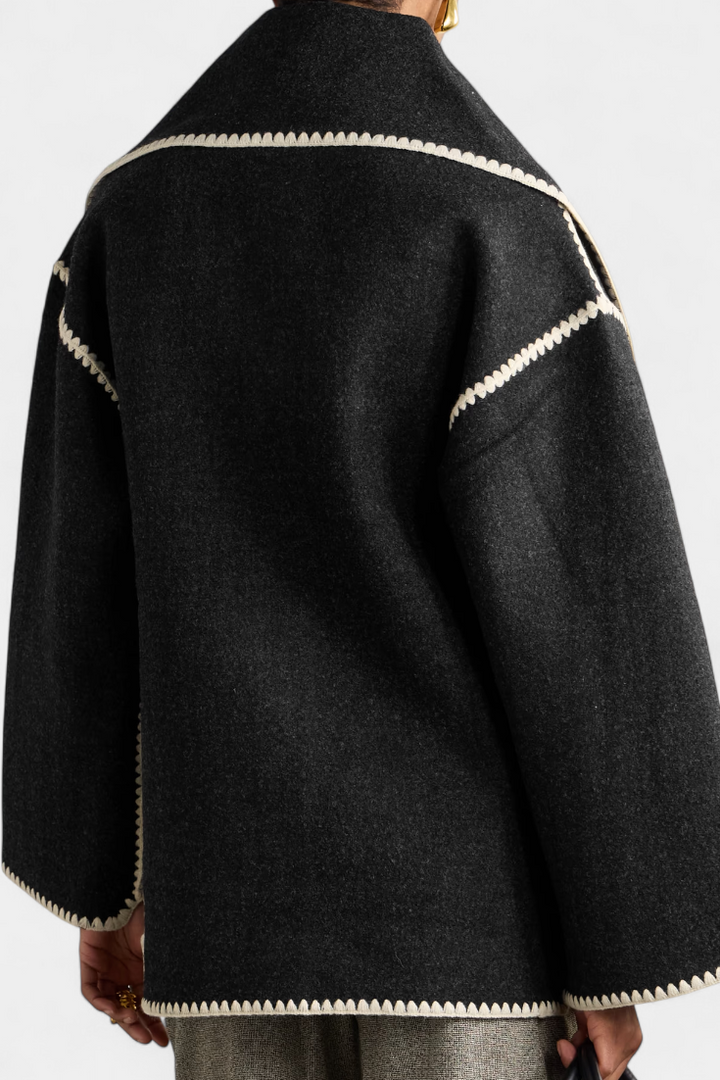 Vivi - Relaxed Jacket with Tassel Scarf