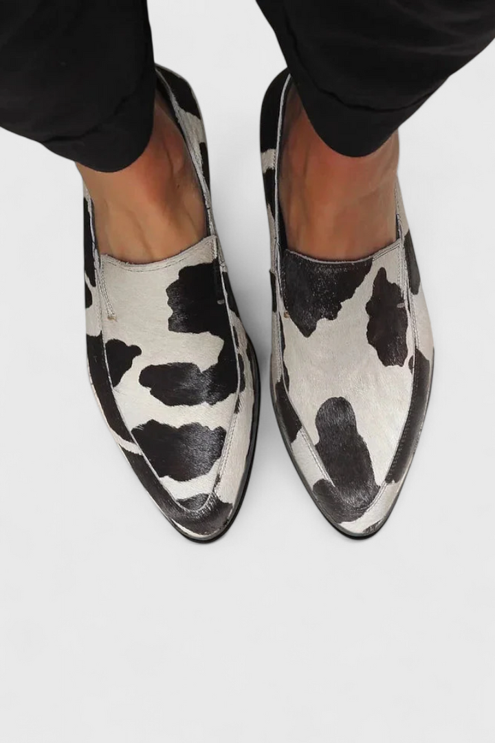 Tina - Painted Leather Ballet Flats