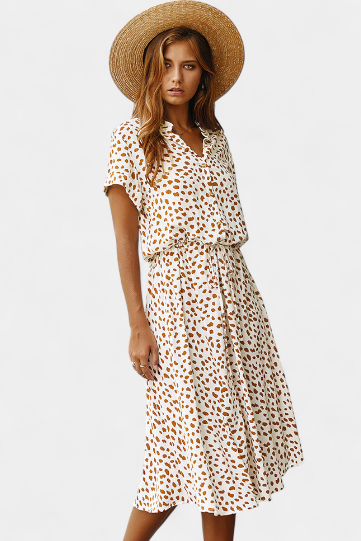 Armina - Polka Dot Midi Dress