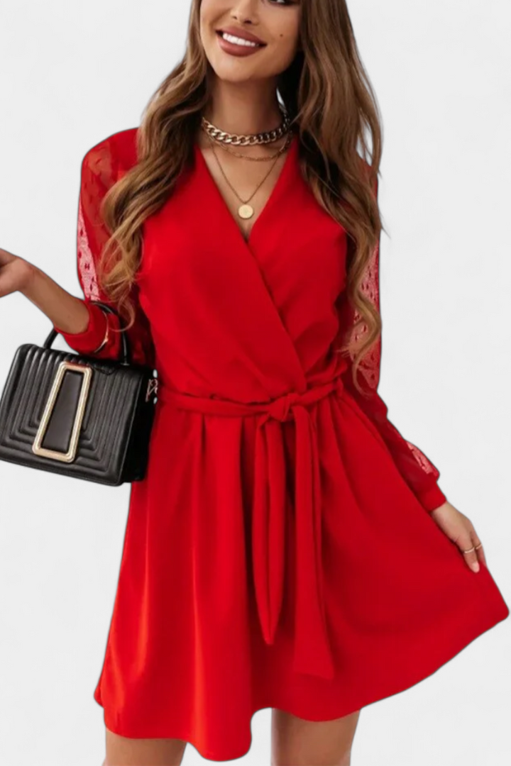 Tallulah - Elegant Long Sleeve Mini Dress