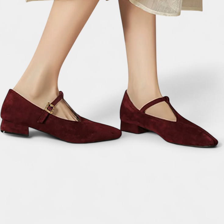 Millie - Low Heels with Buckle Strap