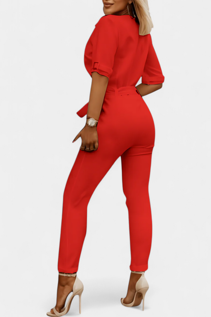 Emmalyn - Effortless V-Neck Jumpsuit