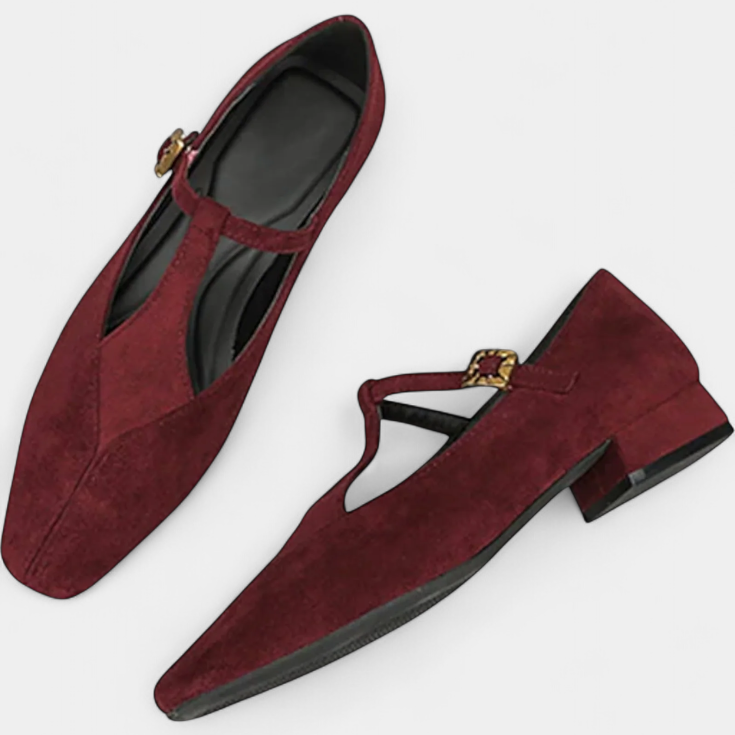 Millie - Low Heels with Buckle Strap
