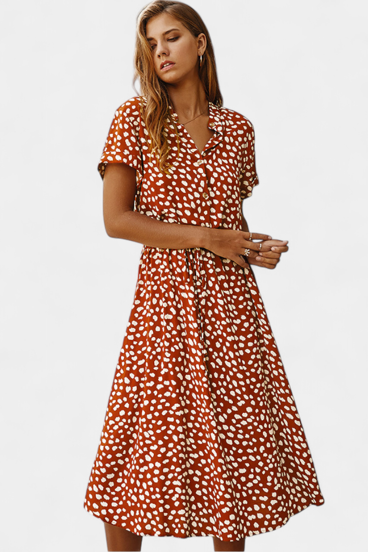 Armina - Polka Dot Midi Dress