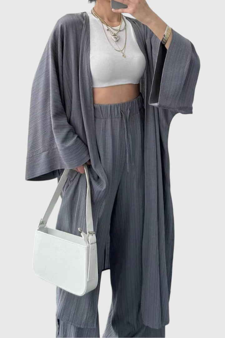Elisabeth - Relaxed Two-Piece Kimono Set